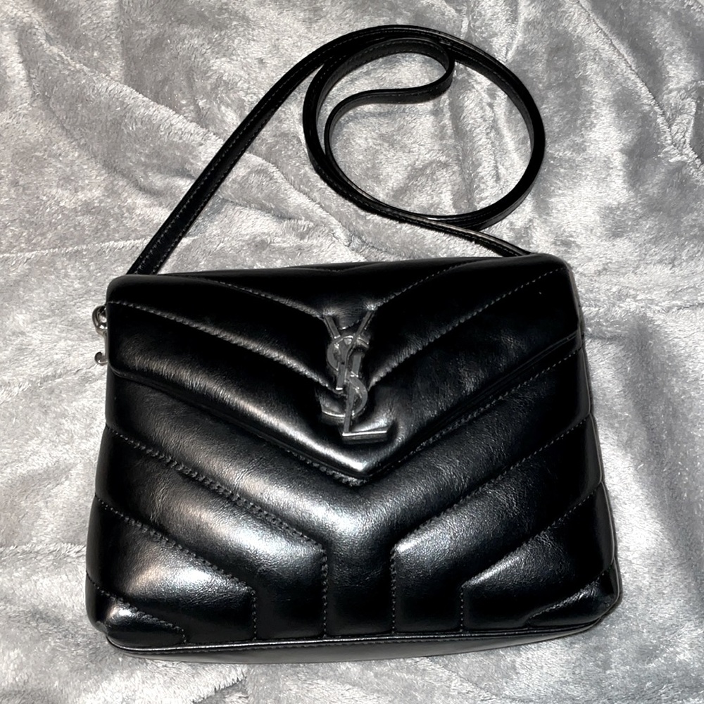 Saint Laurent Matelasse Calfskin Flap-Top Toy Lou Lou Crossbody Bag